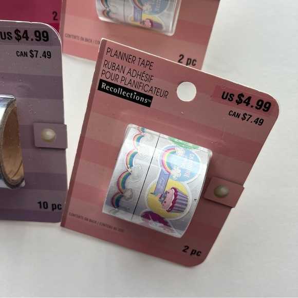 Recollections • NWT Bundle of 6 Packages Planner Tape - Picture 6 of 7